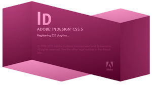 InDesign startupn splash