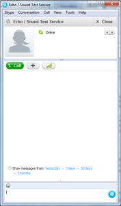Skype chat